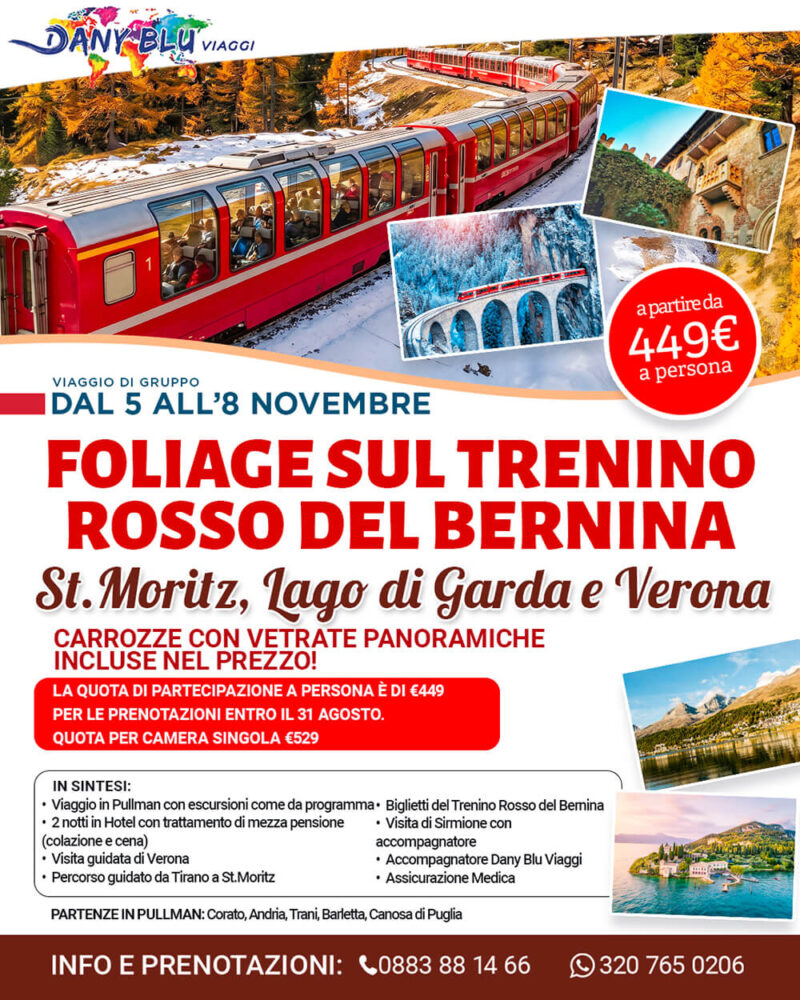 Foliage sul Trenino Rosso del Bernina