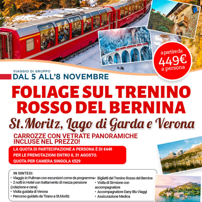 Foliage sul Trenino Rosso del Bernina