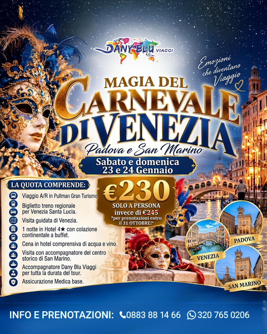 Magia del Carnevale di Venezia - Padova e San Marino